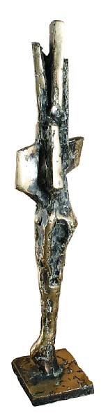 Artwork by Dennis Westwood, Winter Figure II, Made of bronze