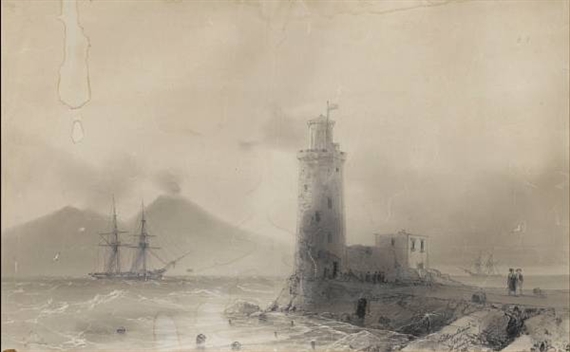 Vesuvius from across the Bay of Naples by Ivan Aivazovsky, 1886