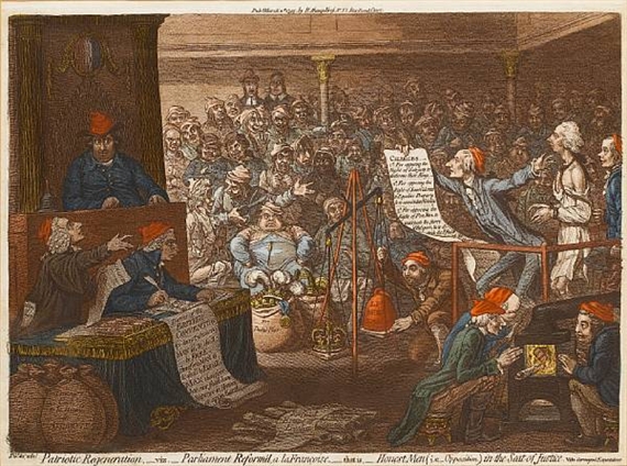 Patriotic Regeneration-viz-Parliament Reform'd a la Francoise-that is-Honest Men in the seat of Justice