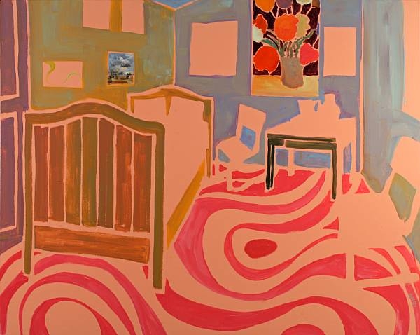 Artwork by Anton Henning, Interior No. 83, Made of oil on canvas