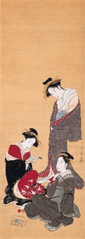 THREE BEAUTIES - Katsukawa Shunshō