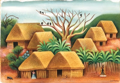 Artwork by Miguel Covarrubias, Village