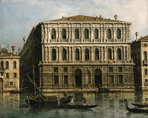The Palazzo Pesaro from the Grand Canal, Venice by Canaletto