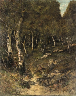 Pheasants in the forest - Alexandre Defaux