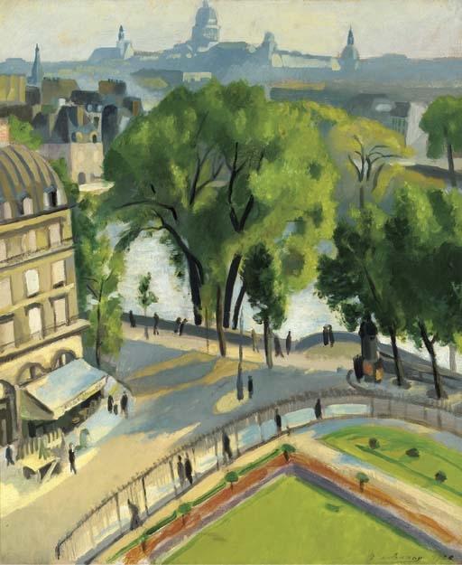 Vue du Quai du Louvre by Robert Delaunay, 1928