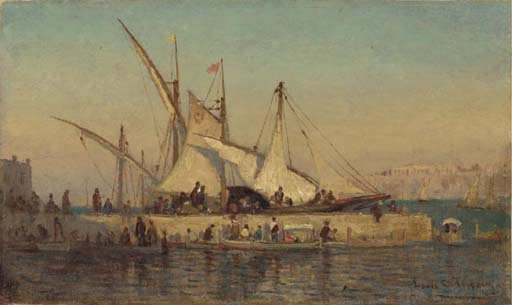 Port of Piraeus, Greece by Louis Comfort Tiffany