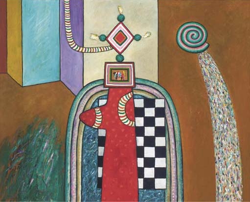 Receptical for sighs No.7 by Alan Davie, 1975