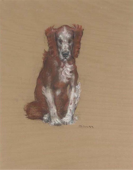 Seated dog by Nicola Hicks, 1999