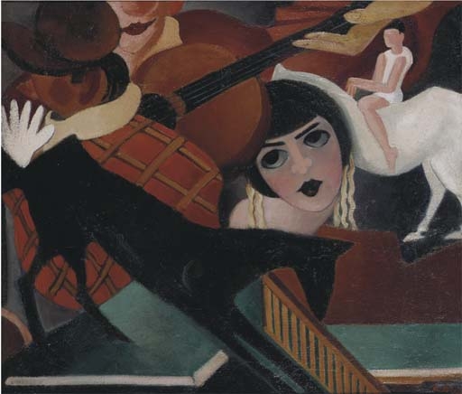 Circus met gitaar by Else Berg, circa 1929