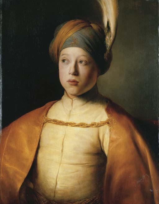 Portrait of a boy in Persian dress by Jan Lievens