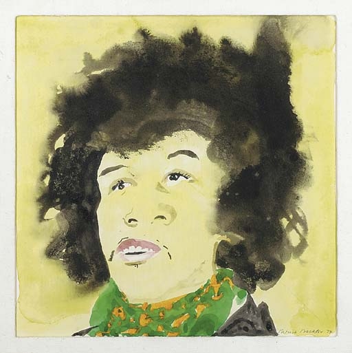 Jimi Hendrix by Patrick Procktor, 1973