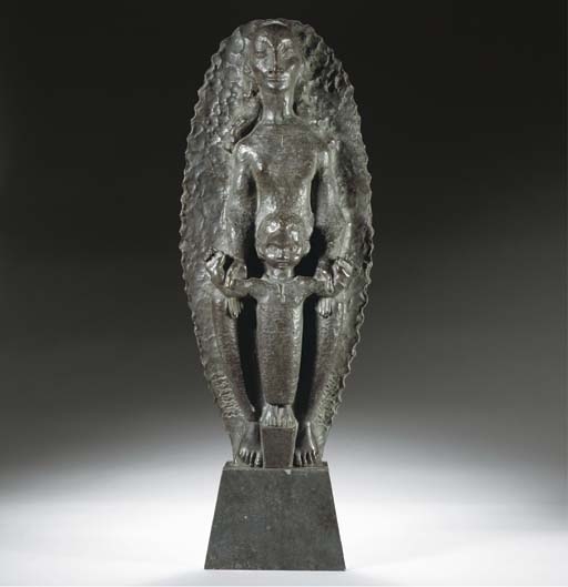 Madonna and child by John Rädecker, 1928