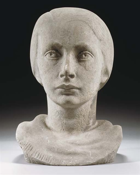 A portrait of Anneke Banting-Rädecker, daughter of the artist by John Rädecker, 1936