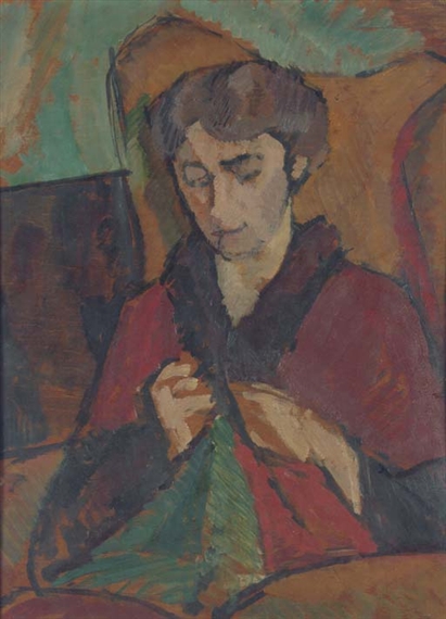 Vanessa Bell | Portrait of Molly MacCarthy (1912) | MutualArt