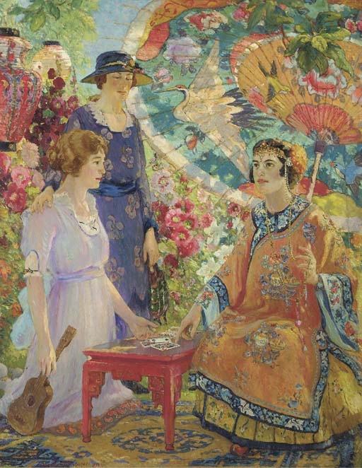 Artwork by Colin Campbell Cooper, Fortune Teller, Made of oil on canvas