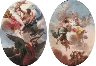 Aurora; and Evening - Gaetano Gandolfi