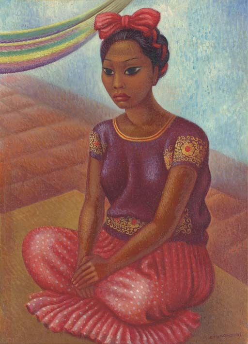 Tehuana by Miguel Covarrubias, circa 1942