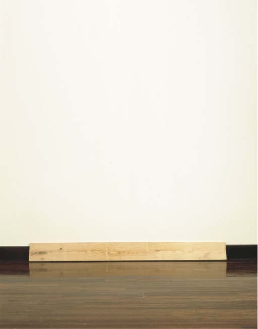 Artwork by Charles Ray, Bench, Made of wood