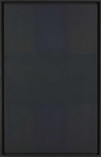 Artwork by Ad Reinhardt, Painting-1958, Made of oil on canvas in artist's frame