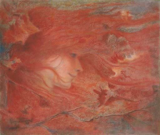 La bourrasque by Lucien Lévy-Dhurmer, 1897