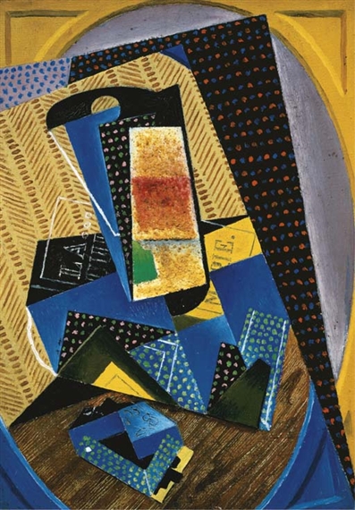 Juan Gris | VERRE ET CARTE À JOUER (1915) | MutualArt