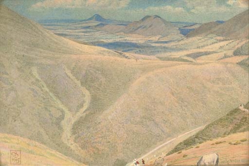 The Wrekin by Joseph Edward Southall, 1915