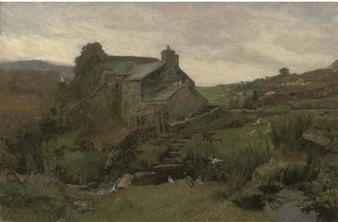 A Welsh farm among the hills - John William Buxton Knight