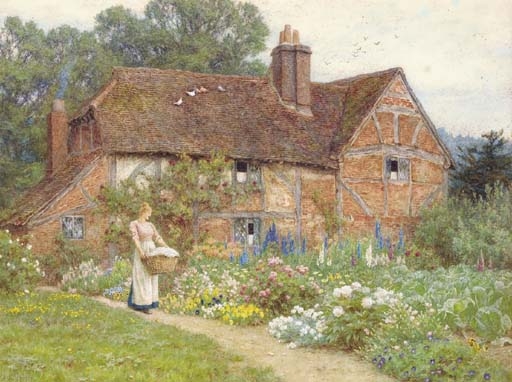 The Clothes-Basket by Helen Allingham, 1888