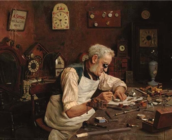 Time on his hands - Charles Spencelayh