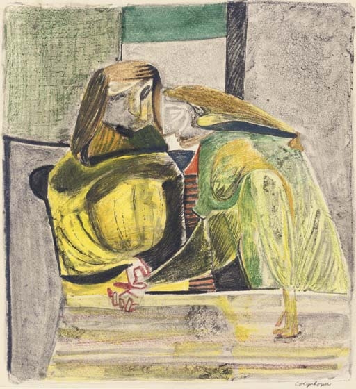 Grieving Women by Robert Colquhoun, 1946
