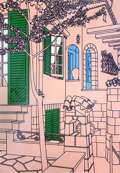 Springtime: Face à la mer by Patrick Caulfield, 1974