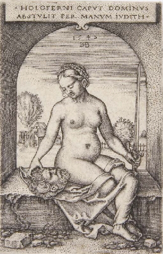 Judith seated in an Arch (Bartsch 12; Pauli, Hollstein 13)