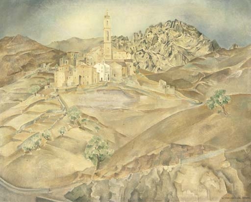 View of Corte by Wim Schuhmacher, circa 1930
