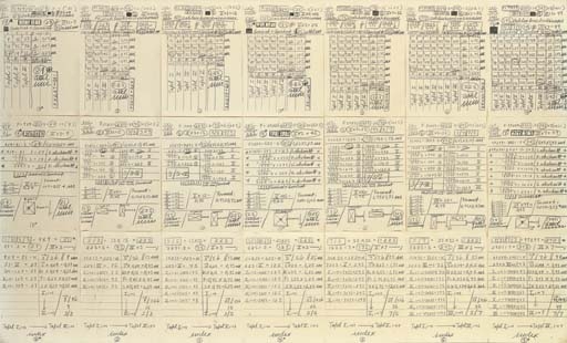 Untitled by Hanne Darboven, 1972-1973