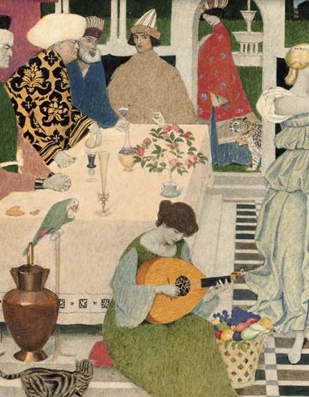 Study for 'The Daughter of Herodias' by Joseph Edward Southall, 1904