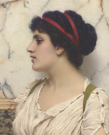 Portrait of a Young Woman by John William Godward, 1911