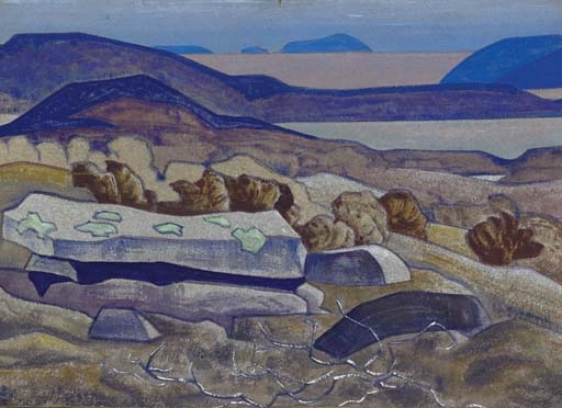 Stone of the Leader by Nicholas Roerich, 1918