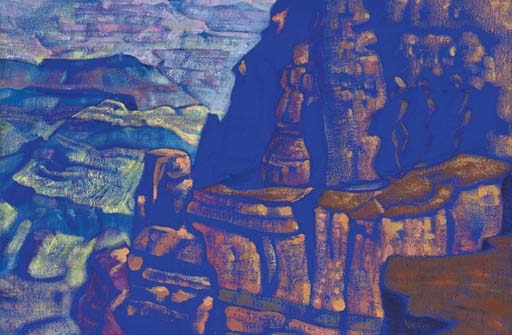 Artwork by Nicholas Roerich, Grand Canyon, Arizona, Made of Tempera on canvas