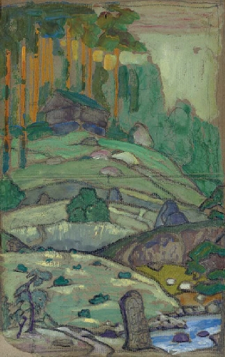 Hills, Stage Design for Peer Gynt, drama by H. Ibsen