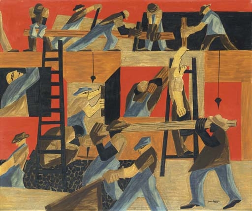 The Builders by Jacob Lawrence, 1947