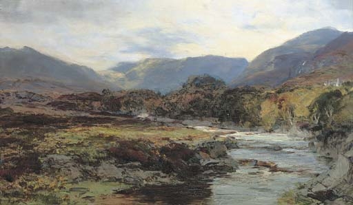 The North Esk, Inverness-shire by David Farquharson, 1895