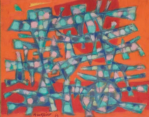 Alfred Manessier | Le buisson des dunes (1954) | MutualArt