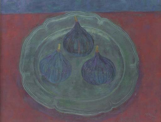 Still life with figs by Leonard McComb, 1991