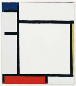Piet Mondrian | Composition: No. II, With Yellow, Red and Blue 