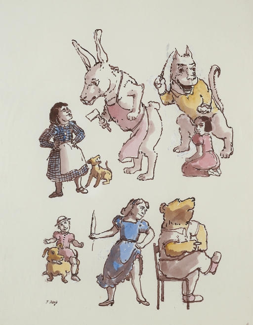 Artwork by Paula Rego, Untitled, Made of gouache and watercolour on paper