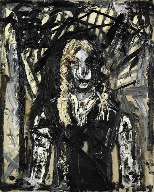 Artwork by Jonathan Meese, The Oil Princess, Made of oil on canvas