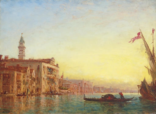 L'entrée du grand canal by Félix Ziem
