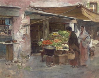 Venetian Fruit Market - Frank Duveneck