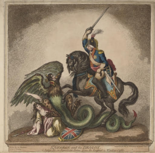 St George and the Dragon by James Gillray