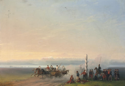 A country track by the Black Sea by Ivan Aivazovsky, 1855